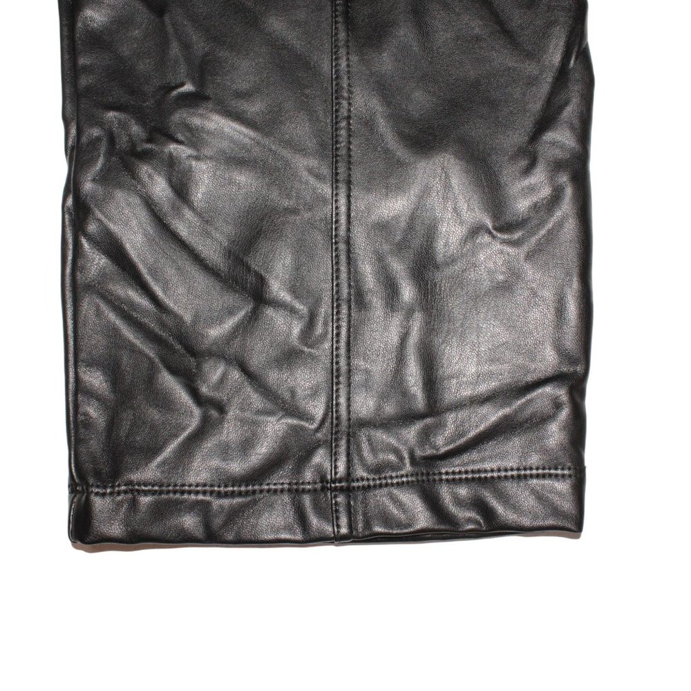 Joie Pants Sz M Womens Faux Leather High Rise Belted Waist Ankle Tummy Control - Picture 5 of 7